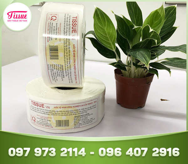 Giấy vệ sinh công nghiệp 700g, 2 lớp cao cấp Tissue VN